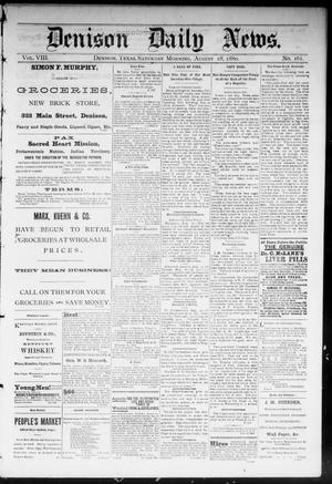 Denison Daily News. (Denison, Tex.), Vol. 8, No. 161, Ed. 1 Saturday, August 28, 1880