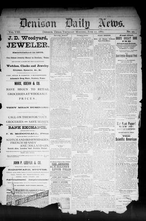 Denison Daily News. (Denison, Tex.), Vol. 8, No. 99, Ed. 1 Thursday, June 17, 1880