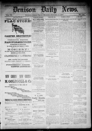Denison Daily News. (Denison, Tex.), Vol. 6, No. 209, Ed. 1 Friday, October 25, 1878