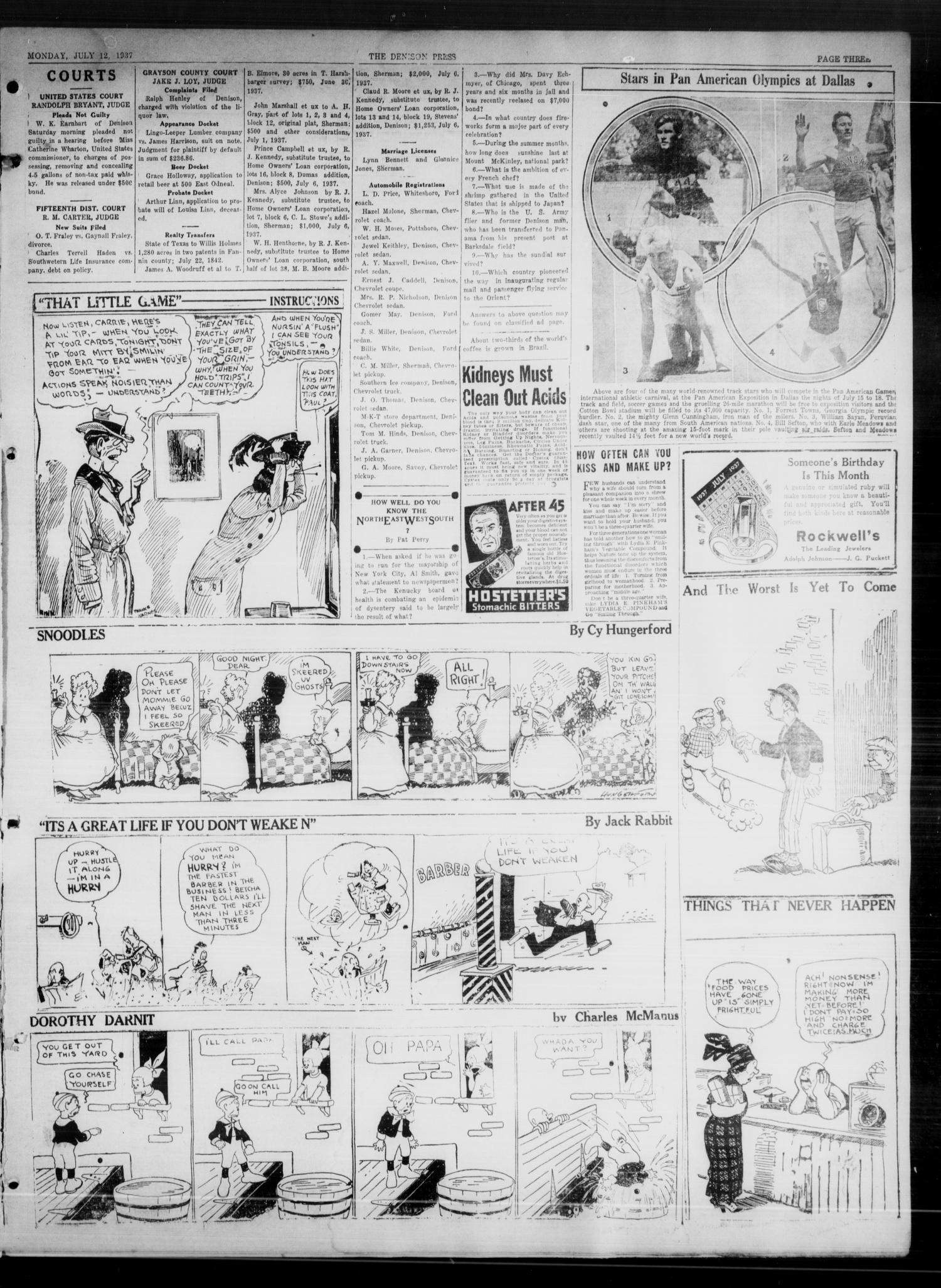 The Denison Press (Denison, Tex.), Vol. 4, No. 17, Ed. 1 Monday, July 12, 1937
                                                
                                                    [Sequence #]: 3 of 4
                                                