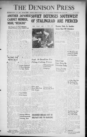 The Denison Press (Denison, Tex.), Vol. 9, No. 57, Ed. 1 Wednesday, September 2, 1942