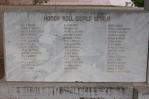 Primary view of object titled 'Honor Roll World War II, Nolan County'.