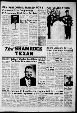 Primary view of object titled 'The Shamrock Texan (Shamrock, Tex.), Vol. 62, No. 43, Ed. 1 Thursday, January 27, 1966'.