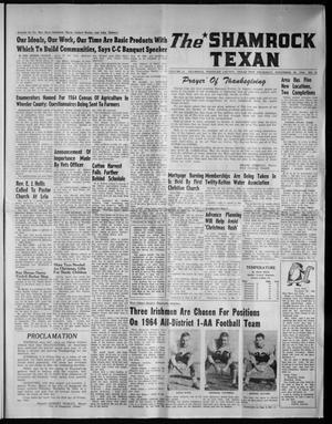 Primary view of The Shamrock Texan (Shamrock, Tex.), Vol. 61, No. 34, Ed. 1 Thursday, November 26, 1964