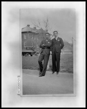 Primary view of object titled 'Two Men Posing for Picture'.