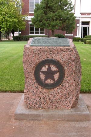 Mitchell County monument on courthouse grounds