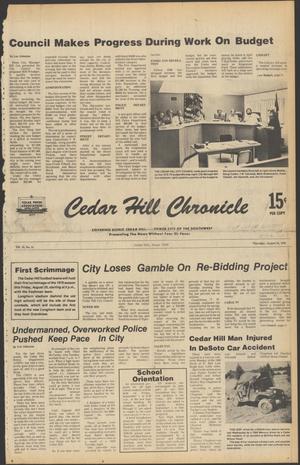 Primary view of object titled 'Cedar Hill Chronicle (Cedar Hill, Tex.), Vol. 14, No. 51, Ed. 1 Thursday, August 24, 1978'.