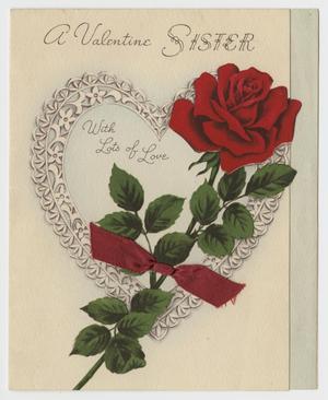 Primary view of object titled '[Valentine's Day Card]'.