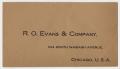 Primary view of [R. O. Evans & Company Envelope]