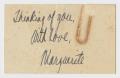 Thumbnail image of item number 1 in: '[Note from Marguerite]'.