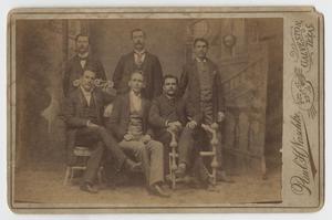 Primary view of object titled '[Portrait of Group of Men]'.