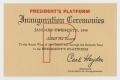 Primary view of [1949 Inauguration Ticket]