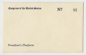 Primary view of object titled '[United States Congress Envelope]'.