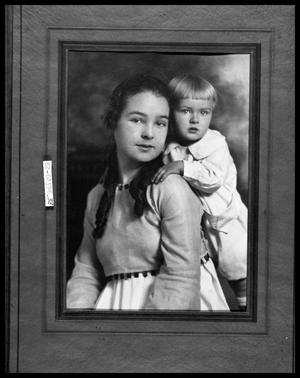 Primary view of object titled 'Portrait of Girl and Infant'.