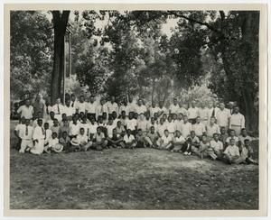 Primary view of object titled '[Group Portrait of Men and Boys]'.