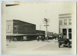 Primary view of object titled '[Photograph of Cross Plains, Texas Street]'.