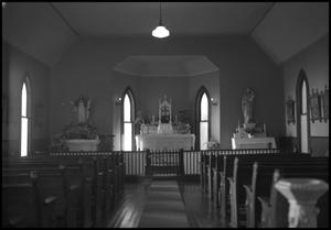 Primary view of object titled '[Photograph of the Interior of St. Mary's Catholic Church]'.