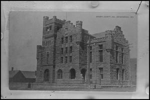 Primary view of object titled '[Photograph of Brown County Jail]'.
