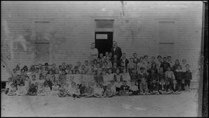 Primary view of object titled '[Photograph of Third Ward School Students and Teachers]'.
