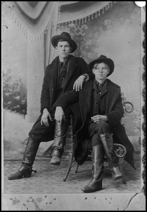 Primary view of object titled '[Photograph of Walter and Mark Donlon]'.