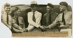 [William G. Fuller Greeting Soldiers]