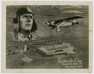 [Photomontage of Charles Lindbergh]