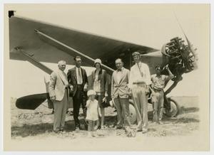 [Group at First Airplane Wedding]