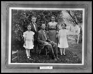 Primary view of object titled 'Portrait of Two Adults and Three Children'.