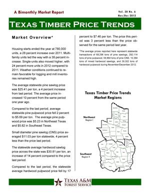 Primary view of object titled 'Texas Timber Price Trends, Volume 30, Number 6, November/December 2012'.