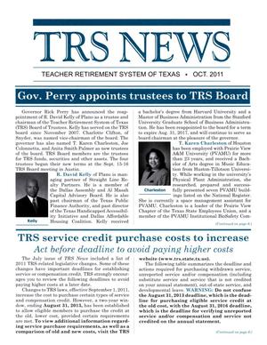 TRS News, October 2011
