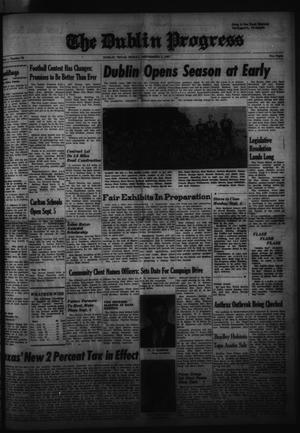 Primary view of object titled 'The Dublin Progress (Dublin, Tex.), No. 24, Ed. 1 Friday, September 1, 1961'.