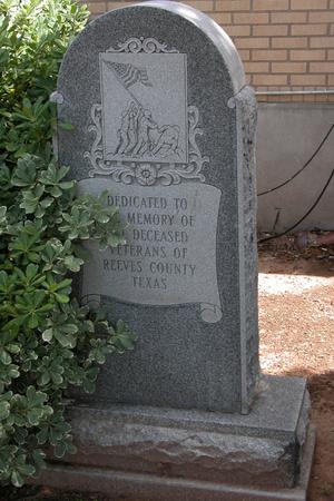 Primary view of object titled 'Reeves County WWII veterans memorial'.