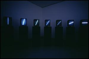 Primary view of object titled 'Nam June Paik's "TV Clock" [Photograph DMA_1477-03]'.