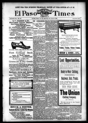 El Paso International Daily Times (El Paso, Tex.), Vol. SIXTEENTH YEAR, No. 308, Ed. 1 Tuesday, December 22, 1896