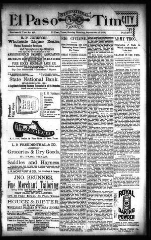 El Paso International Daily Times (El Paso, Tex.), Vol. 14, No. 226, Ed. 1 Sunday, September 23, 1894
