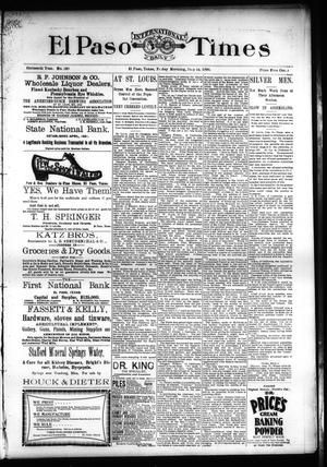 El Paso International Daily Times (El Paso, Tex.), Vol. SIXTEENTH YEAR, No. 180, Ed. 1 Friday, July 24, 1896