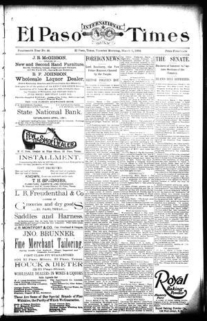 El Paso International Daily Times (El Paso, Tex.), Vol. 14, No. 55, Ed. 1 Tuesday, March 6, 1894