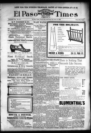 El Paso International Daily Times (El Paso, Tex.), Vol. SIXTEENTH YEAR, No. 303, Ed. 1 Wednesday, December 16, 1896