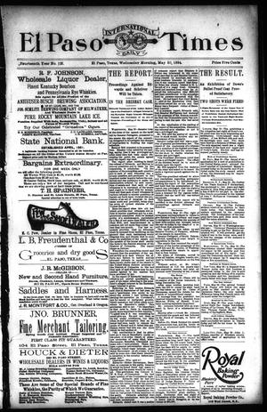 El Paso International Daily Times (El Paso, Tex.), Vol. 14, No. 128, Ed. 1 Wednesday, May 30, 1894