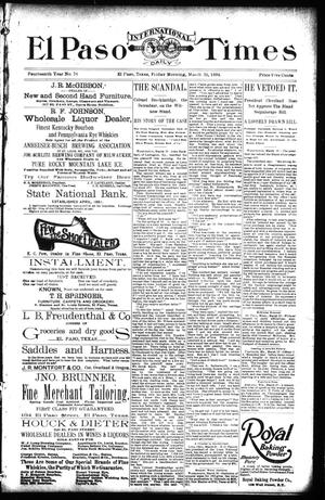 El Paso International Daily Times (El Paso, Tex.), Vol. 14, No. 76, Ed. 1 Friday, March 30, 1894