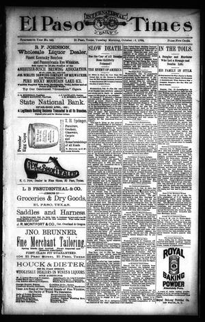 El Paso International Daily Times (El Paso, Tex.), Vol. 14, No. 245, Ed. 1 Tuesday, October 16, 1894