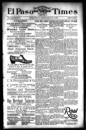 El Paso International Daily Times (El Paso, Tex.), Vol. 14, No. 87, Ed. 1 Thursday, April 12, 1894