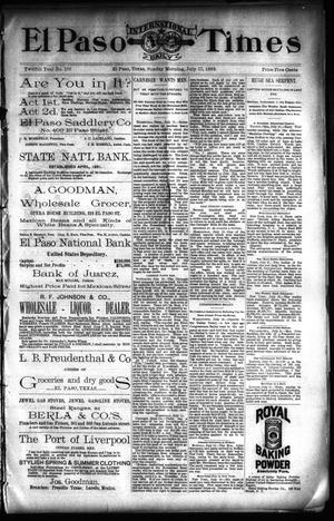 El Paso International Daily Times (El Paso, Tex.), Vol. 12, No. 166, Ed. 1 Sunday, July 17, 1892