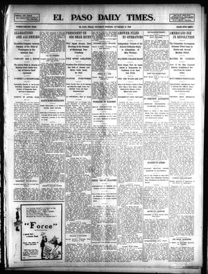 El Paso Daily Times. (El Paso, Tex.), Vol. 22, Ed. 1 Thursday, November 13, 1902