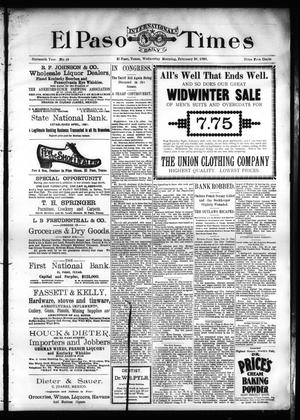 El Paso International Daily Times (El Paso, Tex.), Vol. SIXTEENTH YEAR, No. 49, Ed. 1 Wednesday, February 26, 1896
