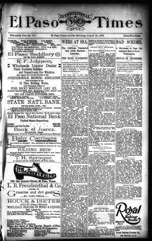 El Paso International Daily Times (El Paso, Tex.), Vol. 13, No. 196, Ed. 1 Sunday, August 20, 1893