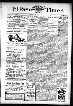 El Paso International Daily Times (El Paso, Tex.), Vol. SIXTEENTH YEAR, No. 228, Ed. 1 Thursday, September 17, 1896