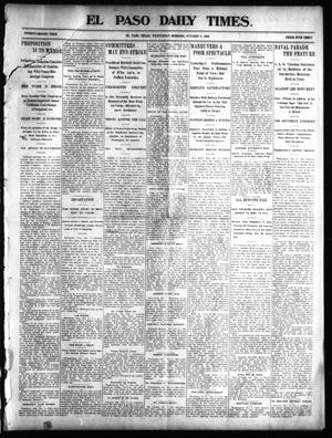 Primary view of object titled 'El Paso Daily Times. (El Paso, Tex.), Vol. 22, Ed. 1 Wednesday, October 8, 1902'.