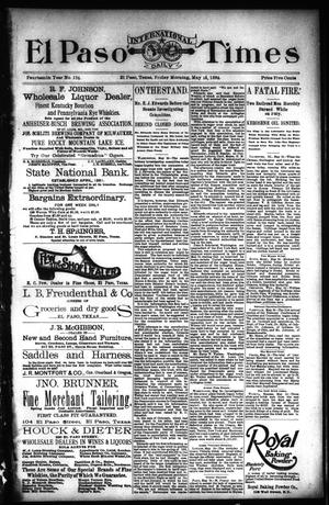 El Paso International Daily Times (El Paso, Tex.), Vol. 14, No. 124, Ed. 1 Friday, May 25, 1894