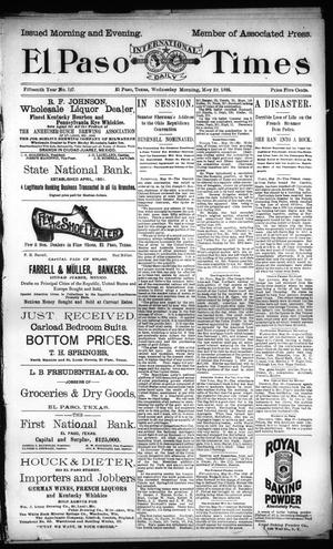 El Paso International Daily Times (El Paso, Tex.), Vol. Fifteenth Year, No. 127, Ed. 1 Wednesday, May 29, 1895